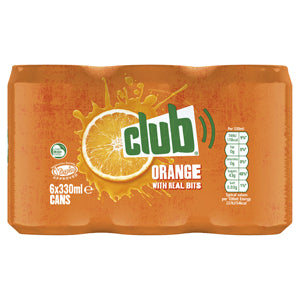 Club Orange multipack 6 cans 330ml  X 4