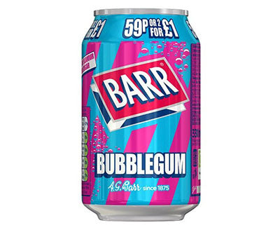 Barr Bubblegum 330ml x24