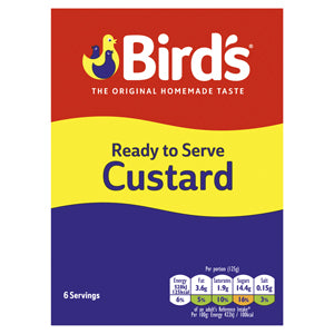 Birds Custard Original RTServe 750g x12