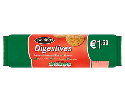 Bolands Traditional Sweetmeal Digestive Biscuits 300g x24