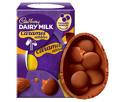 Cadbury Dairy Milk Caramel Nibbles Easter Egg Carton 96g X12