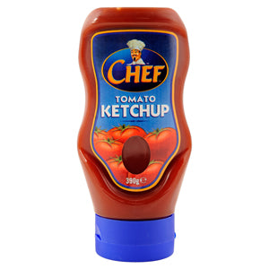 Chef Ketchup Top Down 390g x12