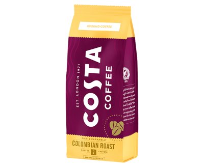 Costa Coffee Colombian Roast Medium Roast Ground Coffee 200g