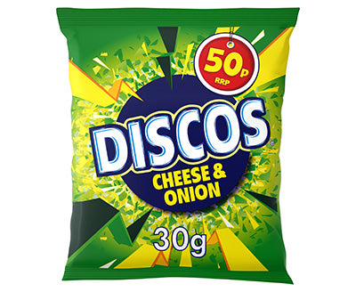 Discos Cheese & Onion Flavour 30g x30
