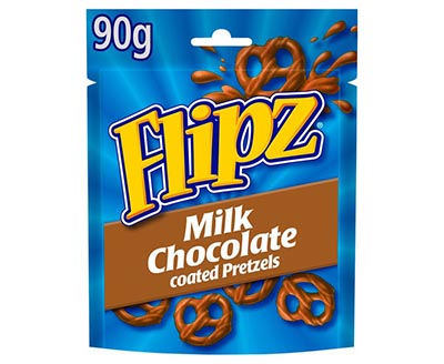 Flipz Pretzels Milk Chocolate Snacks 90gx6
