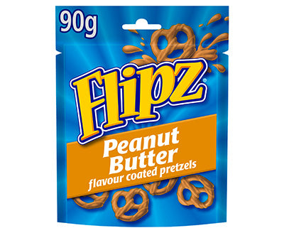 Flipz Pretzels Peanut Butter Flavour Snacks 90gx6