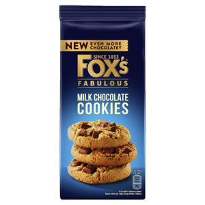 Foxs Fabulous Milk Chunkie Choc Cookie 180g x8