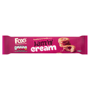 Foxs Jam n Cream Rings 150g x20