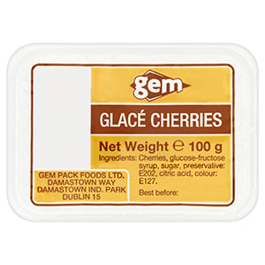 Gem Cherries Glace 100g x16
