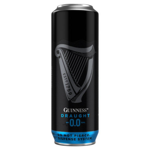 Guinness 0.0 Draught Stout Cans 4pack x6