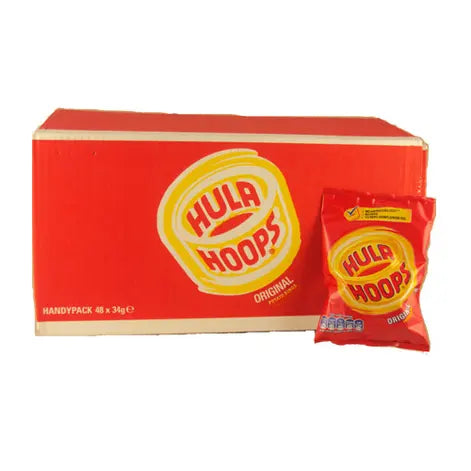 Hula Hoops Original Ready Salted box contains  (34 g) X 48