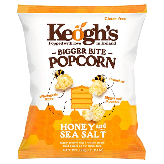 Keoghs Honey and Sea Salt Popcorn (50 g) Box of 24