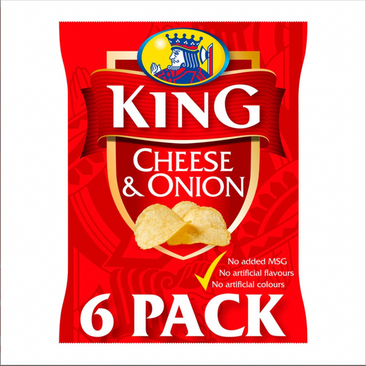 King 6pk Cheese & Onion