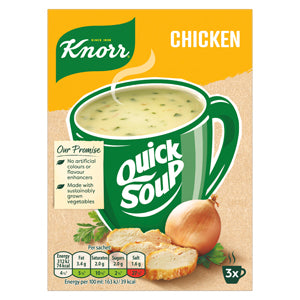 Knorr 3 Pack Chicken QuickSoup x12