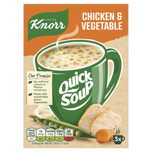 Knorr 3 Pack Chicken Vegetable QuickSoup x12
