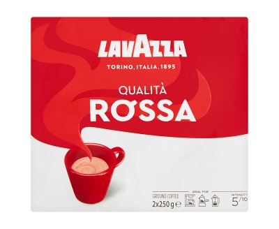 Lavazza Qualitï¿½ Rossa Ground Coffee 2 x 250g (500g) x10