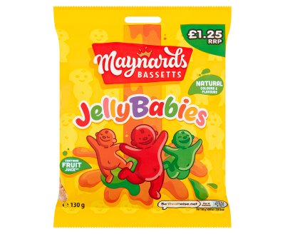 Maynards Bassetts Jelly Babies 130g x10