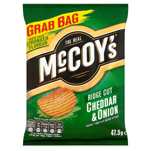 Mc Coys Cheese & Onion Crisps  37gx36