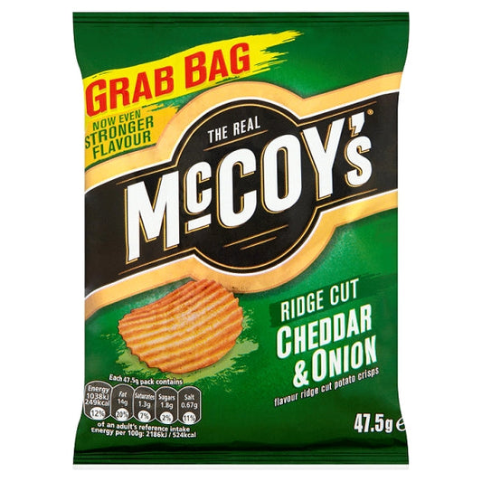 Mc Coys Cheese & Onion Crisps  37gx36