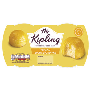 Mr Kipling Lemon Sponge Pudding Twins x4