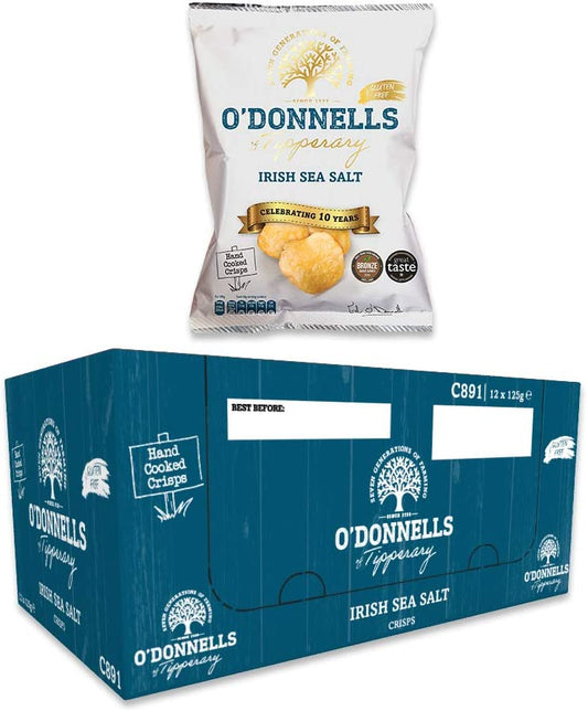 O'Donnells Irish Sea Salt Flavour Potato Crisps, 32 x 47.5g