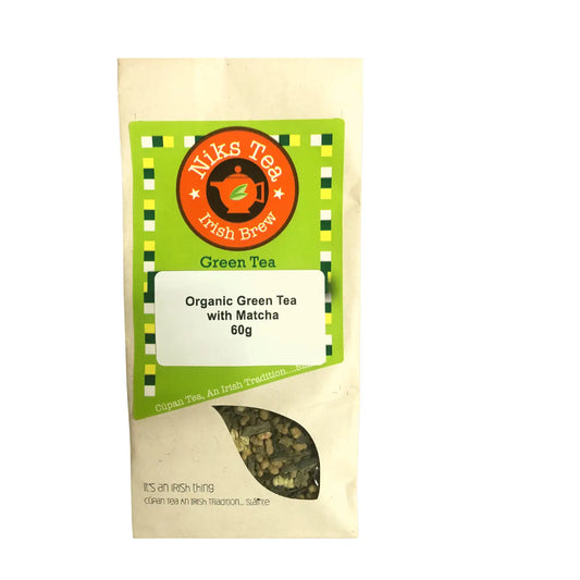 Organic Green Tea with Matcha Tea - Niks Tea X4