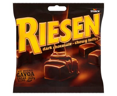 Riesen Dark Chocolate - Chewy Toffee 135g X15