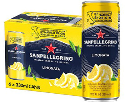 Sanpellegrino Sparkling Fruit Beverages Limonata 6x33cl Can MP