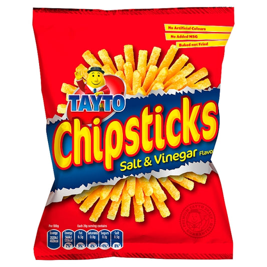 Tayto Chipsticks Salt & Vinegar  (42 g) x 48