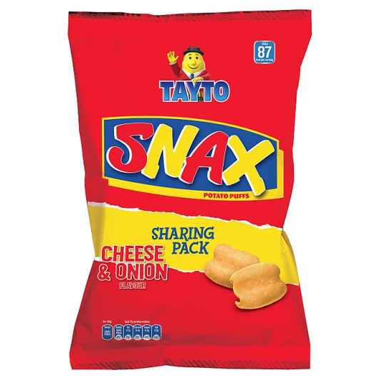 Tayto Snax Cheese & Onion Bag (22 g) X 50PKS BOX