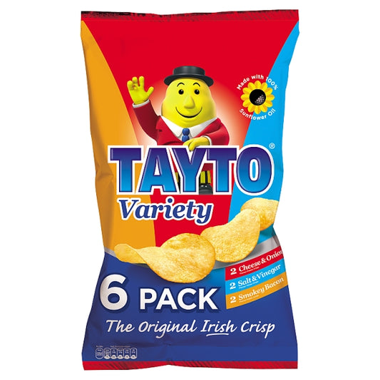 Tayto Variety Crisps 6 Pack (150 g) x 28