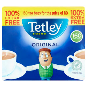 Tetley Teabags (80+80 Free) 160s x12
