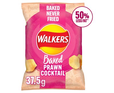 Walkers Baked Prawn Cocktail Crisps 37.5g x32