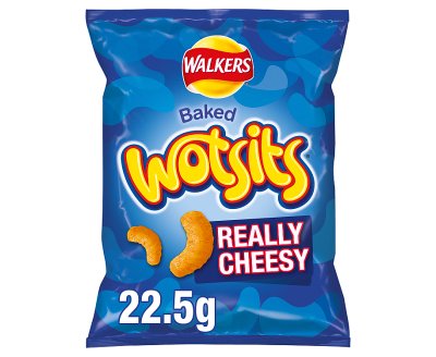 Walkers Baked Wotsits Really Cheesy Flavour Corn Puffs 22.5gx32