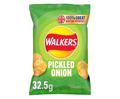 Walkers Pickled Onion Flavour Crisps 32.5g x32