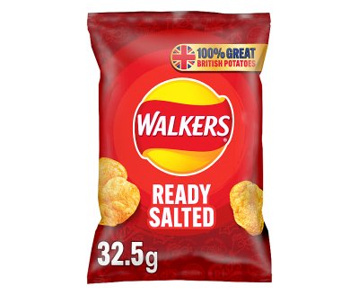 Walkers Ready Salted Crisps 32.5g x32