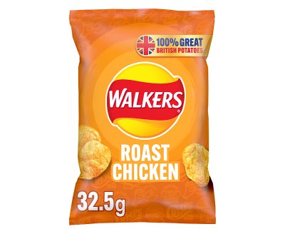 Walkers Roast Chicken Flavour Crisps 32.5g x32