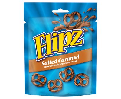 lipz Salted Caramel Flavour Coated Pretzels 90g6