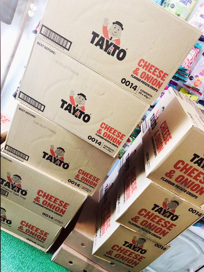 TAYTO CHEESE & ONION 37G CRISPS BOX OF 50